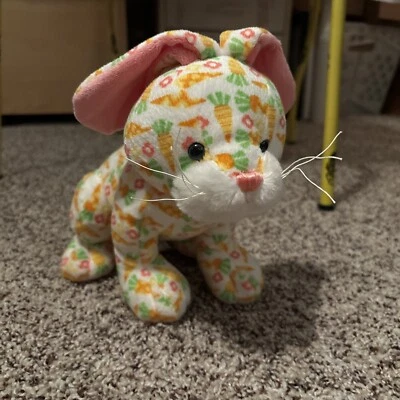 GANZ Webkinz Carrots Bunny 9" HM754 Soft Stuffed Plush Toy Rabbit No Code - Image 1 of 4