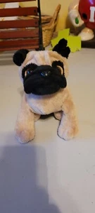 Ganz Webkinz Plush Pug HM105 No Code Stuffed Animal brown black puppy dog - Picture 1 of 5