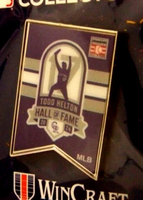 Colorado Rockies Todd Helton pin 2024 Hall of Fame #17 CR MLB - Image 1 of 4