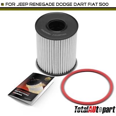 Filtro de óleo do motor para Dodge Dart 2013-2016 Jeep Renegade Fiat 500 500L 20K milhas - Imagem 1 de 4