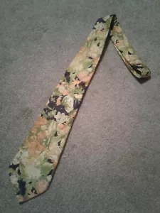 Cravate homme vintage bleu marine à fleurs FRANCES CRAVATE - Photo 1/6