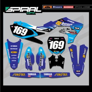 Custom MX Graphics Kit Yamaha YZF 250 450 Boost Yamaha 2019 2020 2021 2022 - Picture 1 of 5