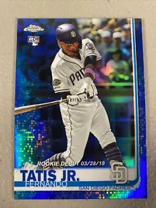 2019 Topps Chrom Update blauer Refraktor Fernando Tatis Jr. Rookie Karte/150 RC - Bild 1 von 8