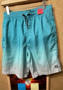 BillaBong Recycle Sundays youth boys activewear shorts teal XL pockets drawstrin - Picture 1 of 6