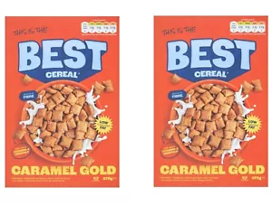 Sidemen Best Cereal Caramel Gold 375g PACK OF 2 - Picture 1 of 2