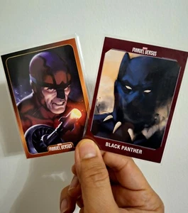 KLAW vs BLACK PANTHER 2021-2022 Marvel Versus Panini Trading Cards~ NM - Picture 1 of 2