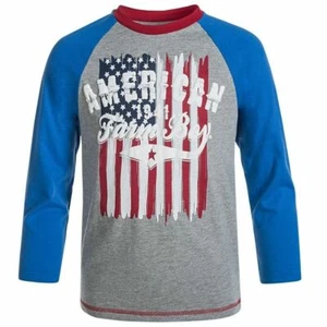 Farm Boy Brand American Flag Long Sleeve T-Shirt Size 4 Brand New With Tags - Picture 1 of 1