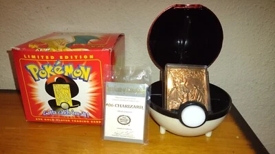 Tarjeta Coleccionable CHARIZARD 1999 Burger King Pokemon Ball #06 Chapada en Oro 23K De Colección  Foto 1 de 4
