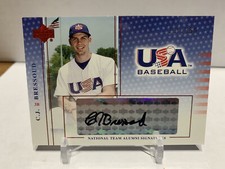 CJ Bressoud 2004 USA Baseball National Team Alumni Signatures Black Ink Auto