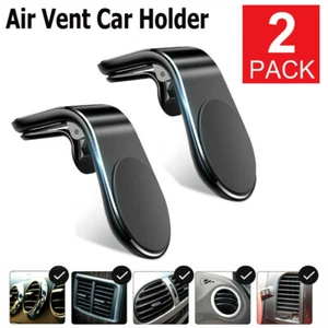 2 Pack GPS Magnetic Air Vent Car Phone Holder Mount for iPhone 11 Pro Max XR X - Picture 1 of 11