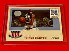 2001-02 Fleer Greats of the Game Vince Carter All-American Card #2 RAPTORS N.C.