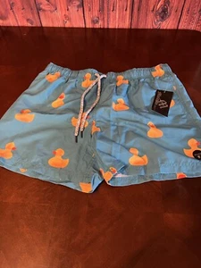 Molokai Surf Men's Swim Trunks Quick Dry Elastic Waist Drawstring Size L Short - Picture 1 of 9