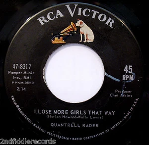 QUANTRELL RADER-The Special Way-Rarer Teen Rock 45-RCA VICTOR #47-8317 - Imagen 1 de 2