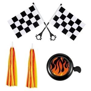 5 Pcs Kids Bike Accessories Sets Include 2 Pcs Flame Bike Streamers Bike - Picture 1 of 8