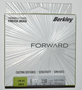 berkley forward facing sonar finesse braid 6lb 150yds fishing line low-vis green - Picture 1 of 3