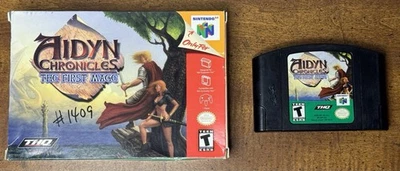 Aidyn Chronicles: The First Mage N64 (Nintendo 64) W/box Tested SEE PHOTOS - Image 1 of 4