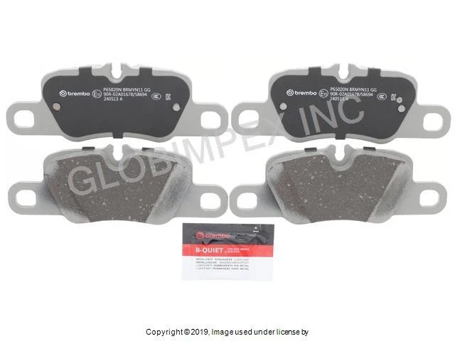适用于 PORSCHE (2021 - 2022) 刹车片套装后 BREMBO CERAMIC + 1 年保修 — 第 1/1 张图片