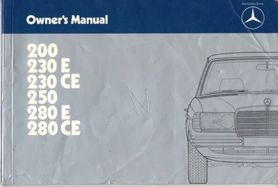 1979 Тип 123 Mercedes-Benz 200,230E,230CE, 250,280E,280CE руководство пользователя - Изображение 1 из 2