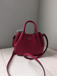 Nuevo con etiquetas Bolso Bandolera Kate Spade KI859 Dumpling Mini Cuero En Rojo Jam - Imagen 1 de 4