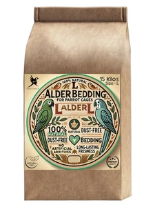 Papageien-Einstreu aus Erlenholz, Größe L, 15 kg - Bild 1 von 5