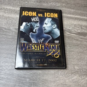 WWF WrestleMania 18 DVD 2002 Icon vs. Icon Hulk Hogan The Rock Scratched Works - Picture 1 of 13
