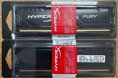 HyperX FURY 32GB (16GBx2) DDR4-3200Mhz CL16 288pin Desktop Memory HX432C16FB3/16 - Image 1 of 3