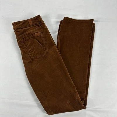 7 For All Mankind High Rise Lisha Bootcut Brown Velvet Pants Womens 28 - Image 1 of 4