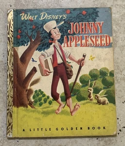 Walt Disney's Johnny Appleseed A Little Golden Book "Melody Time" *Some Wear - Foto 1 di 18