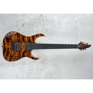 Mayones Duvell 7 Elite Custom Curly Redwood - Trans Jeans Brown Gloss *NEW* - Picture 1 of 4