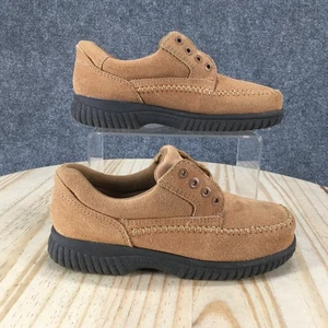 Dr Scholls Shoes Womens 5 Casual Oxford Brown Leather Moc Toe Low Top Comfort - Picture 1 of 16