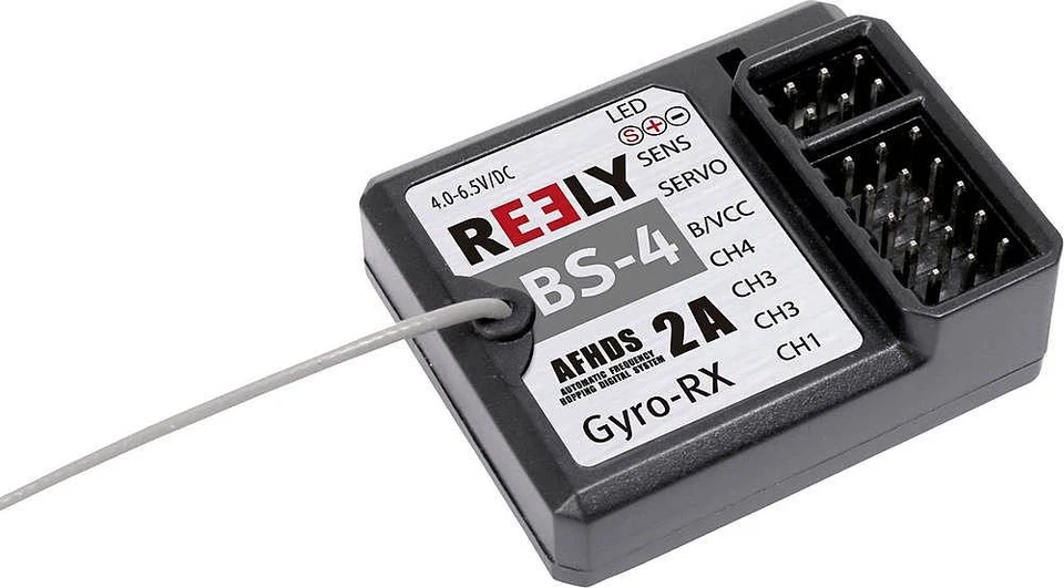 Reely 4-Kanal Gyro-Empfänger FS BS-4 2,4 GHz 32mm - Bild 1 von 1