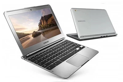 Samsung Chromebook Laptop 11.6" Silver 16GB SSD 2GB RAM Webcam WiFi Chrome OS - Image 1 of 2