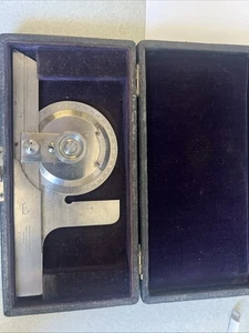 Brown & Sharpe No 495 Universal Bevel Protractor 6” Blade USA B&S 599-495-6 CASE - Picture 1 of 2