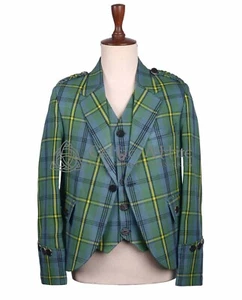 Giacca tartan antico Johnston - giacca e gilet Argyll fatti a mano scozzese - Foto 1 di 9