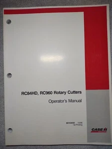 Case IH RC84HD RC960 Rotary Cutter Operators Manual. - Picture 1 of 6