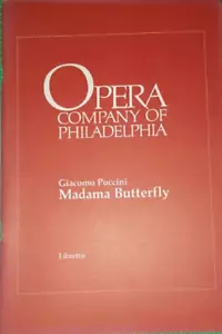 Libretto Puccini's Madama Butterfly Opera - Foto 1 di 1