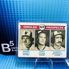 1979 Topps 701 Orioles Rookies Mark Corey / John Flinn / Sammy Stewart
