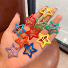 10PCS Candy Color Luminous Star Hair Clips For Kids Girls Headwear Barrettes