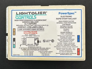 Lightolier GTL142PTUNV Compact Fluorescent Dimming Ballast 1 Lamp 120/277v - Picture 1 of 2