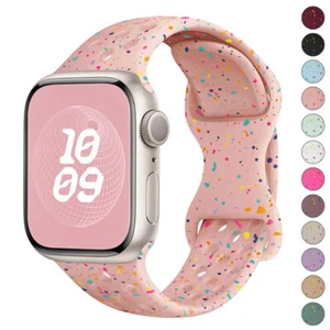Pour Apple Watch Ultra S10 9 8 7 6 5 4 3 2 1 SE bracelet silisone gelée bandes transparentes - Photo 1 sur 27