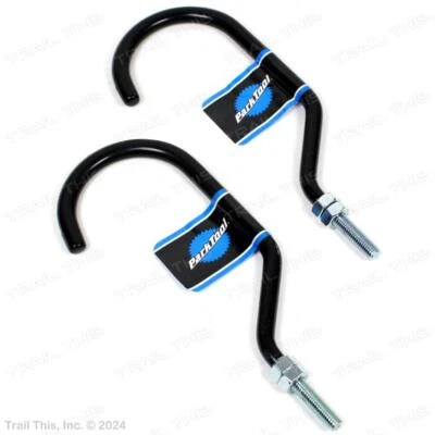 Park Tool #470 Ganchos de almacenamiento de bicicleta con tuercas para colgar recubiertos de vinilo paquete de 2 Foto 1 de 3