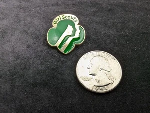 1989 MÄDCHEN SCOUTS Mitgliedschaft Pin 3 Gesichter Kleeblatt T12 - Bild 1 von 5