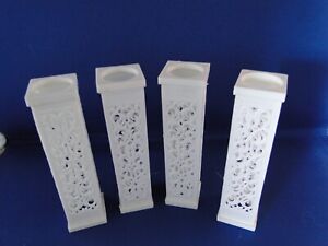 New Wilton 5" Square Filigree Pillars , 4 count package, #303-7716