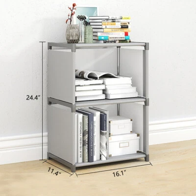 Bookshelf Cube Storage Shelf Rack Organizer Bookcase DIY Livingroom Home Office - Image 1 of 4
