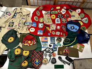 Vintage Boy Scout Lot Patches Skill Awards Merit Badges Emblems Buttons NH HUGE! - Picture 1 of 12