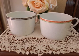Tazas Limoges FAUX BOIS de Bill Goldsmith 1987 Hechas en Francia Lote de 2 - Imagen 1 de 6