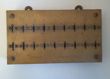 Sonnette Vintage Antique Brass Locksmiths Keyway Panel Key Identifier
