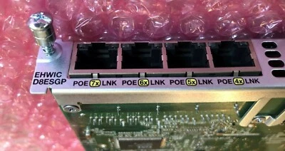 Cisco EHWIC-D-8ESG-P Cisco 8-Port Gigabit PoE Card (EHWIC-D-8ESG-P=) - Image 1 of 4