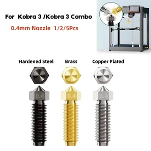 Verbesserte Düse für Anycubic Kobra 3 Volcano 3D Drucker Zubehör 0.4mm Düse - Picture 1 of 13
