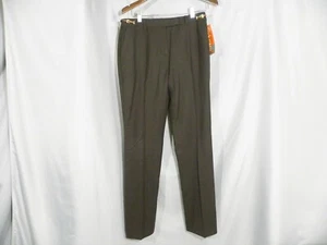 NWT Adrienne Vittadini Wool Stretch Dark Brown Dress Pants Size 6 - Picture 1 of 8